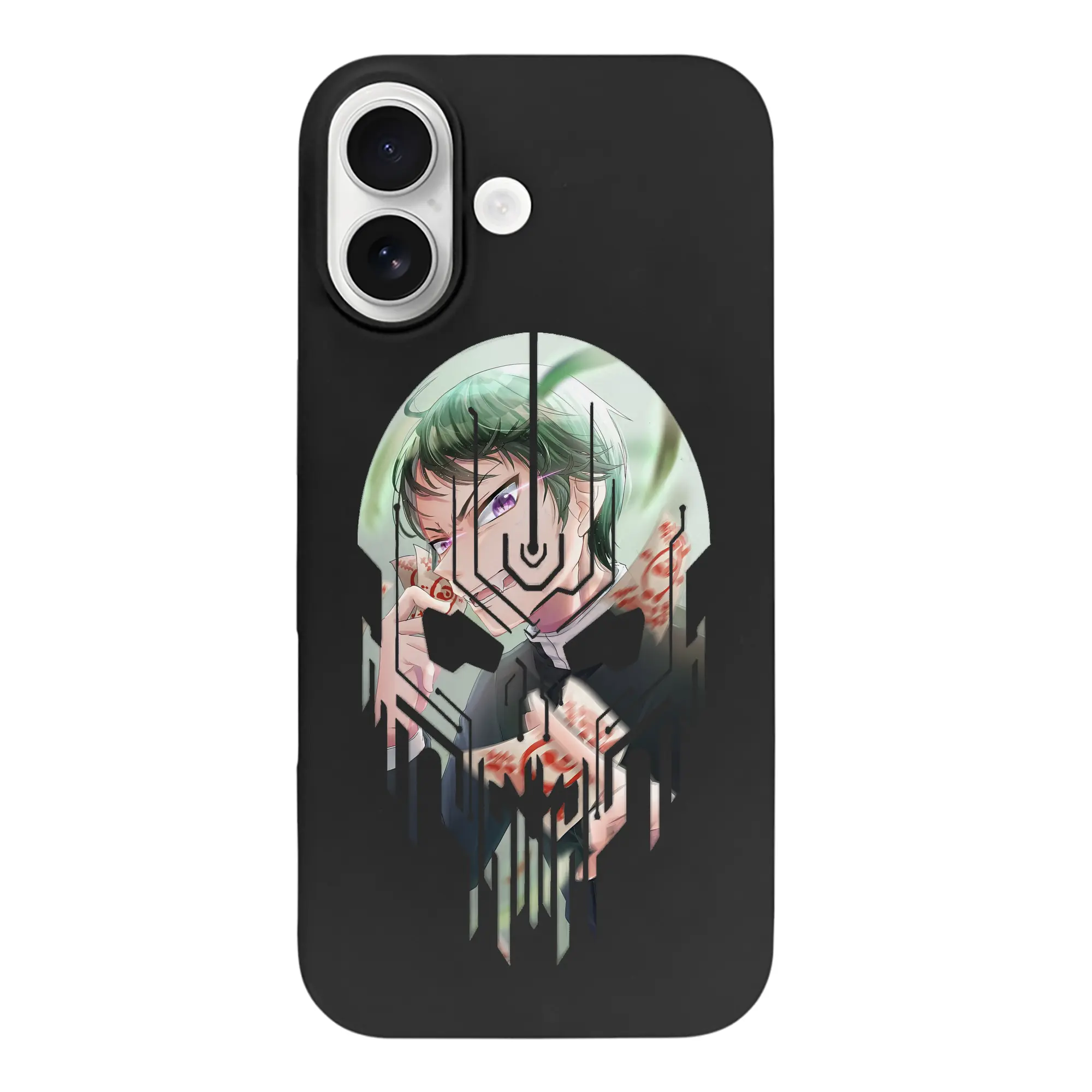 鬼滅の刃 グッズ,愈史郎 - iPhone 17 シリーズ シリコンケース 薄型 耐衝撃 指紋防止 ソフトタッチカバー 精密フィット 傷防止 保護ケース iPhone 17/17 Air/17 Pro/17 Pro Max 対応